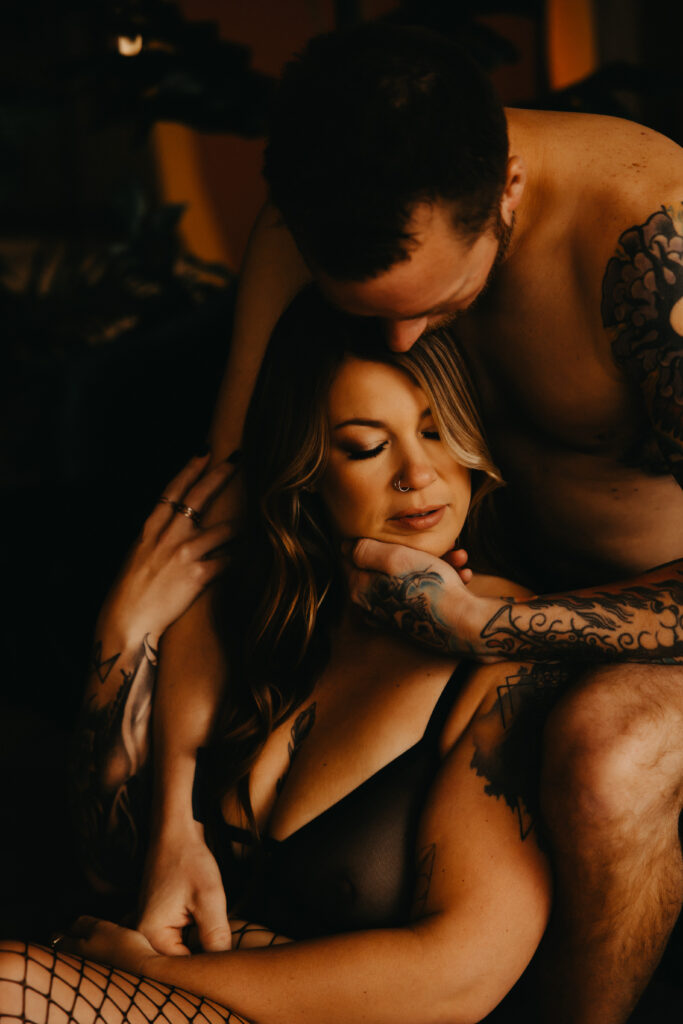 Steamy Couples Boudoir Session